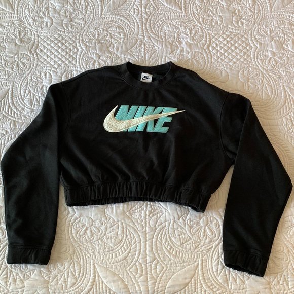 NIKE Sweatshirt, Black, Size: XS - Picture 4 of 9